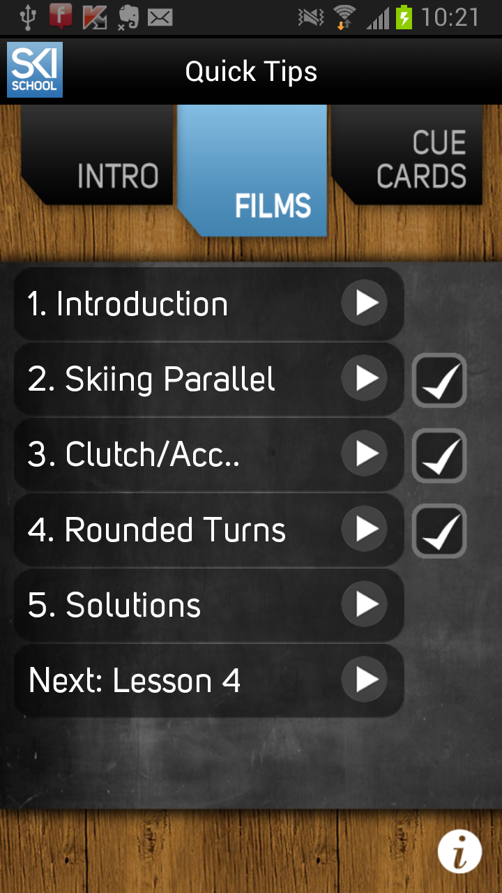 Ski School Intermediate Screen 2