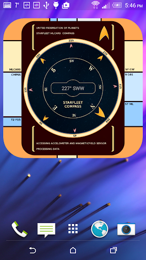 Starfleet LCARS Compass
