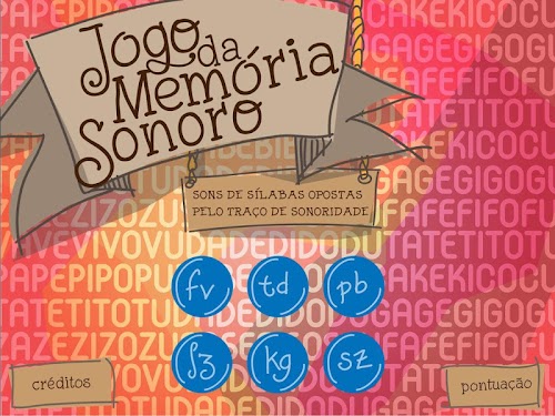 Android application Jogo da Memória Sonoro screenshort