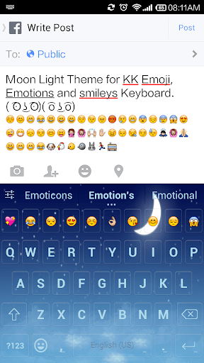 Moon Light Emoji Keyboard