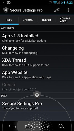 Secure Settings