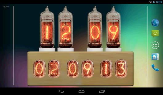 download Nixie Tube Clock Widget free
