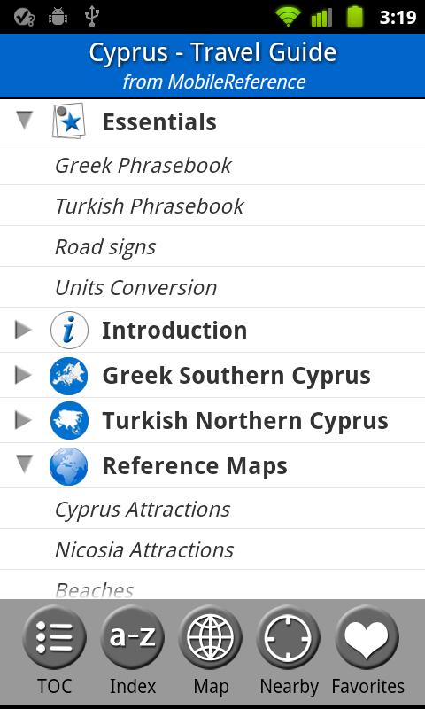 Cyprus - Travel Guide Screen 1