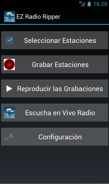 Android application EZ Radio Ripper screenshort