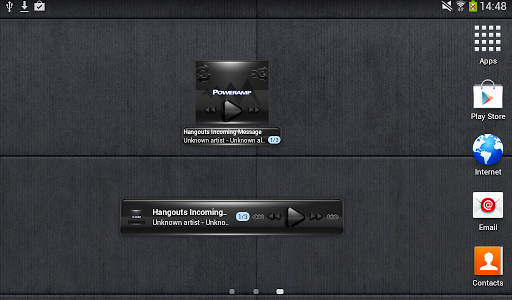 Poweramp skin Black Silver v3.10