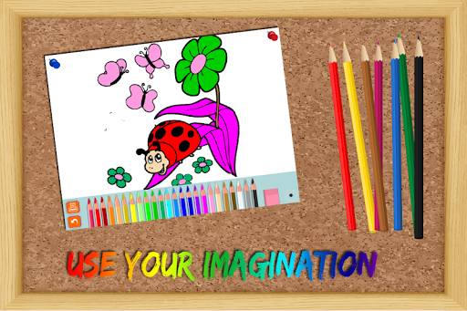 Coloring Game for Kids Flowers