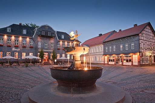 Historic townsquare in Goslar, Germany. 