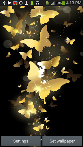 Golden Butterfly LiveWallpaper