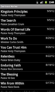 Sermon Notes Screenshots 1