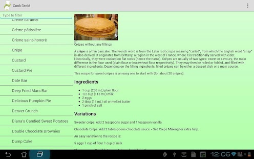 Cook Droid Recipes Screenshots 4