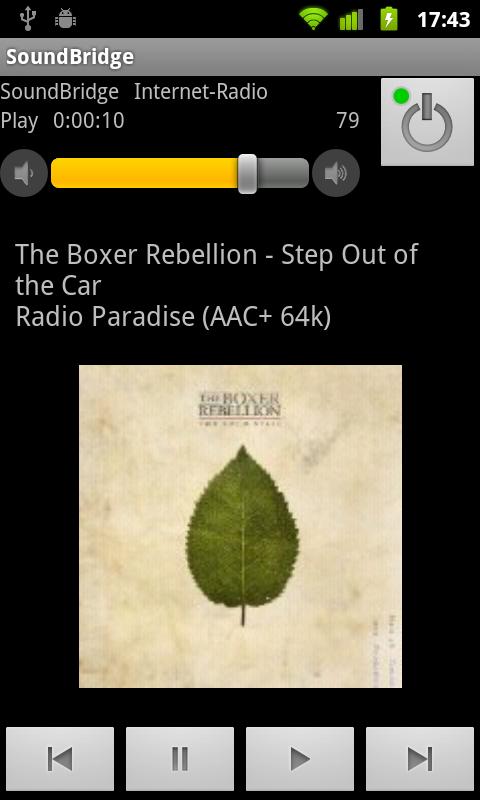 Android application Remote for SoundBridge Donate screenshort