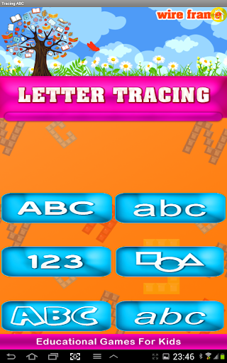 Tracing letter for kids