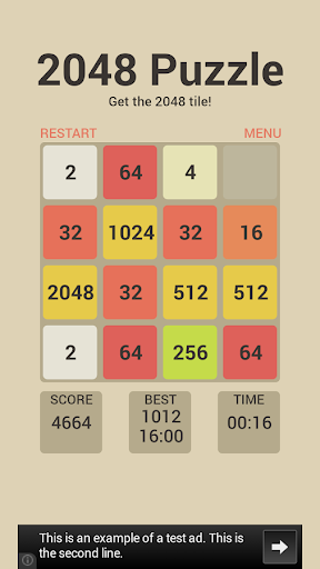 2048 Number Puzzle