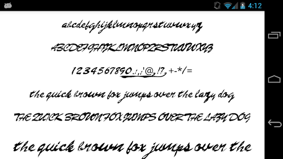 Fonts for FlipFont 50 Brush - náhled