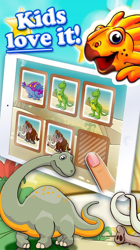 Dinosaur walking with fun memo