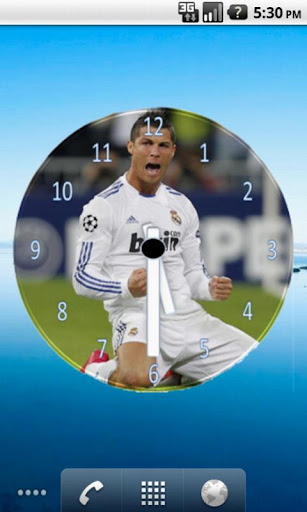 Cristiano Ronaldo Clock Widget