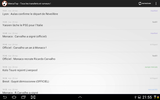 MercaTop -Transferts Rumeurs