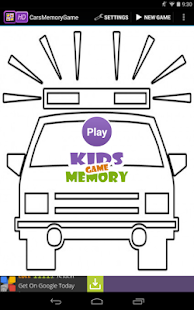 Cars Memory Game For Kids Screenshots 2