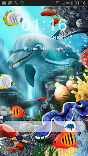 【免費個人化App】GO Locker Theme water fish Buy-APP點子