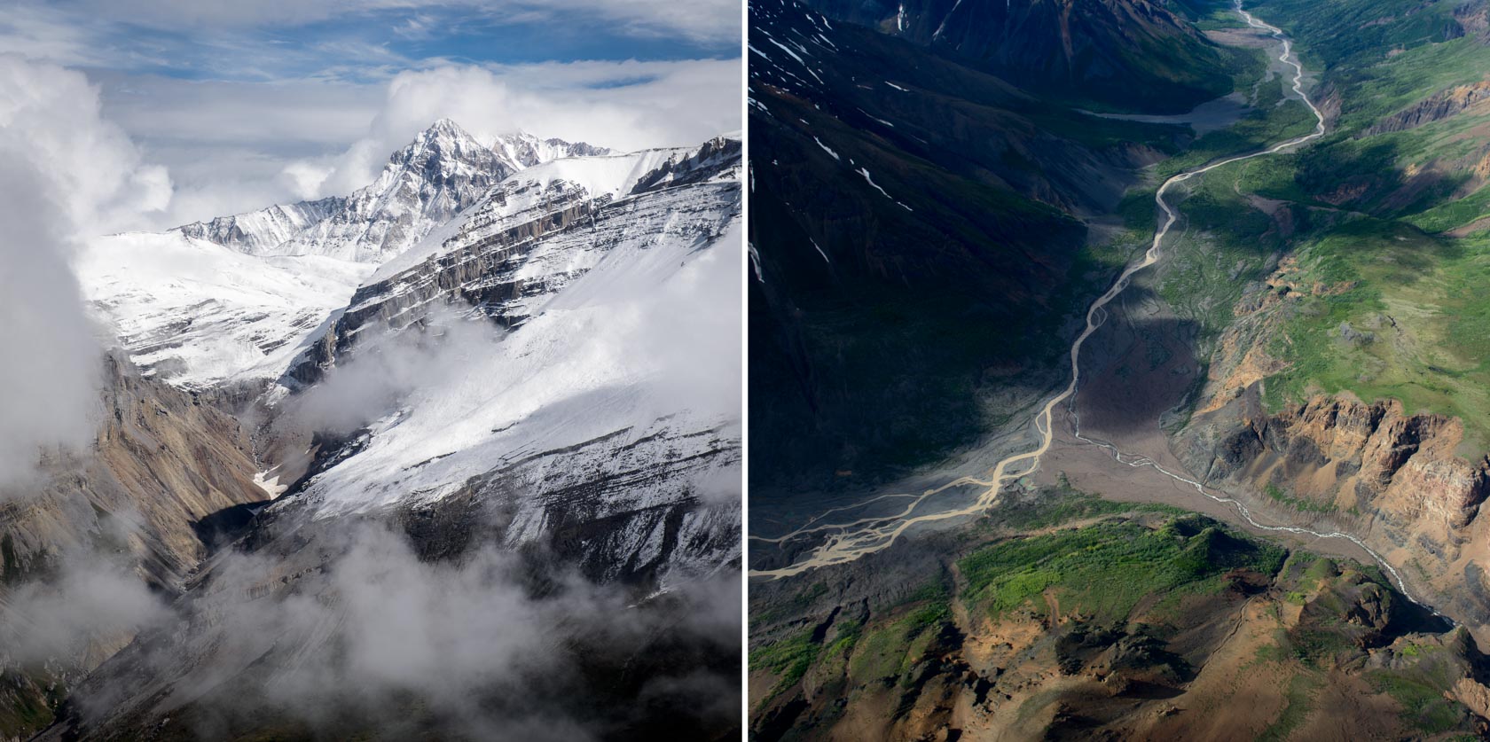 Over the Chitistone River, Wrangell-St. Elias National Park, Alaska