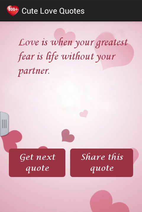 Cute Love Quotes - screenshot