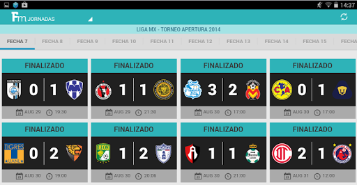 Futbol Mexicano Tablet