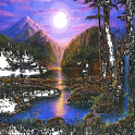 Mountain Side Stream Live Wall