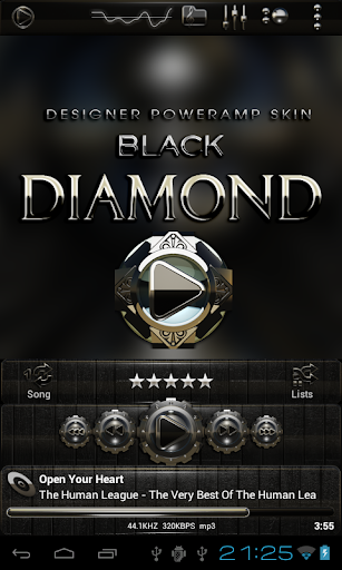 免費下載個人化APP|Poweramp skin Black Diamond app開箱文|APP開箱王