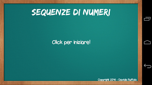 Sequenze di Numeri