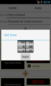 Fitness planner/ Workout timer screenshot 2