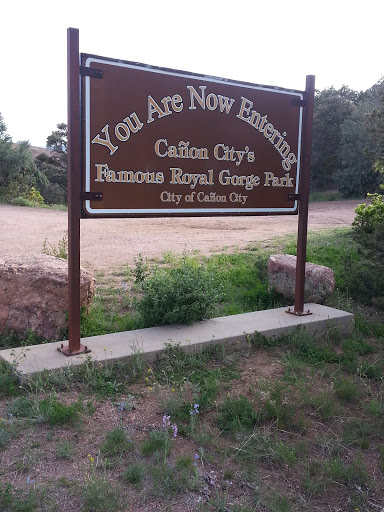 Royal Gorge Park Entrance Sign