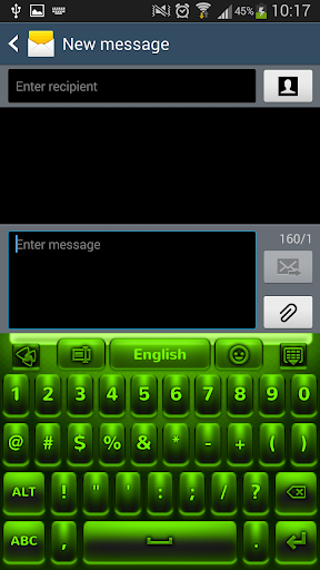 【免費娛樂App】绿色霓虹灯键盘-APP點子