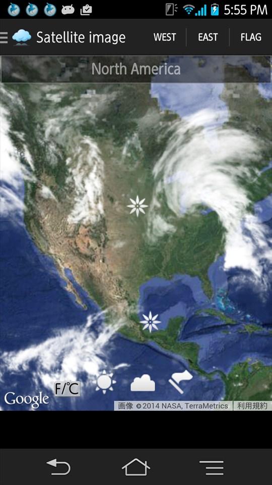 Android application Weather Satellite Map screenshort