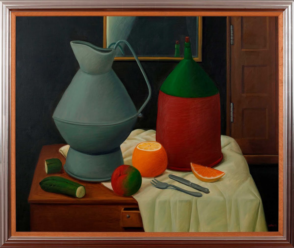 Naturaleza Muerta Con Espejo Fernando Botero Google Arts Culture