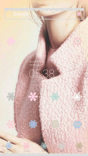 Pink coat dodol theme