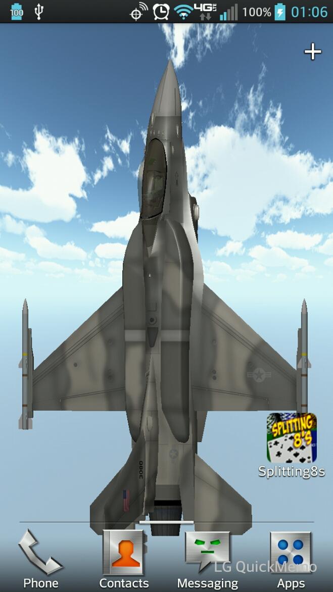 F-16 Live Wallpaper Screen 2