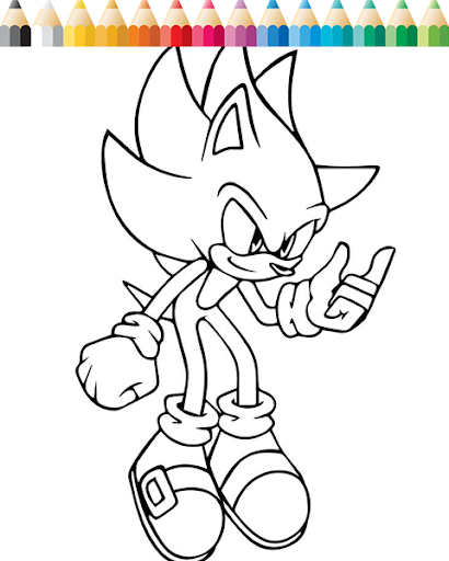 Speed the Hedgehog Coloring
