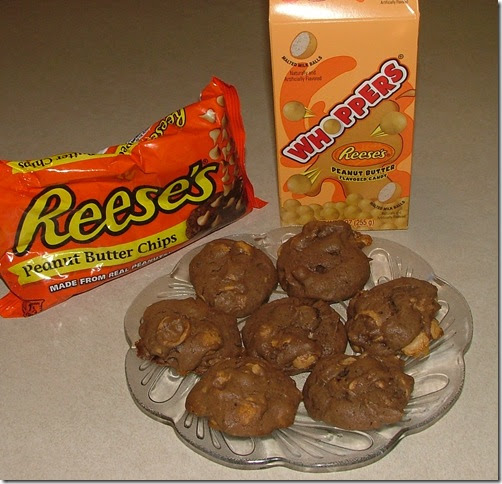 Baking And Boys!: Chocolate Reeses Malted Whopper Drops My Spin on Dorie Greenspans Cookies Baking And Boys!: Chocolate Reeses Malted Whopper Drops My Spin on Dorie Greenspans Cookies