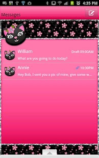 Download GO SMS - Kitty Flower Cat APK for Android