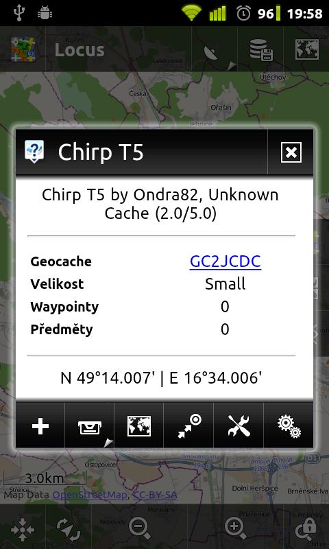    Locus - addon GSAK Database- screenshot  