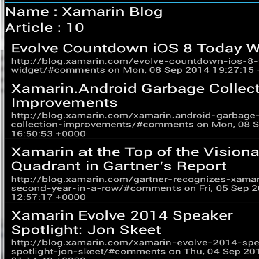 XamarinBlogger LOGO-APP點子