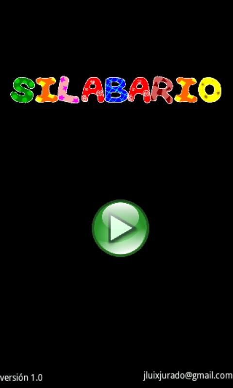 Android application Silabario screenshort