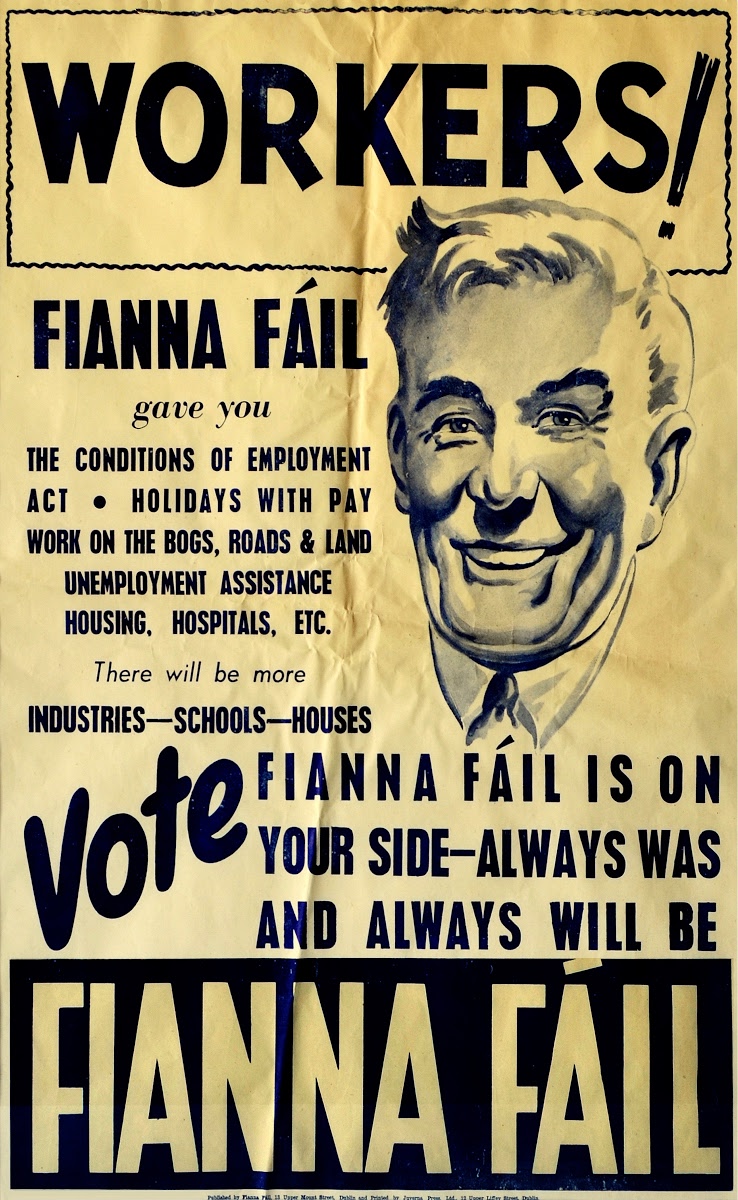 Fianna Fail Election Poster 'Workers' (1948). — Google Arts & Culture