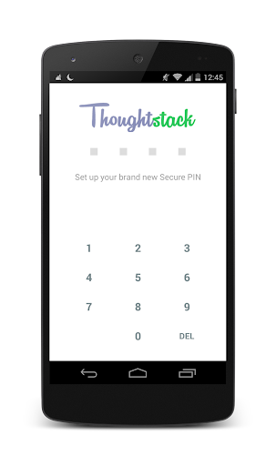 ThoughtStack Diary with PIN