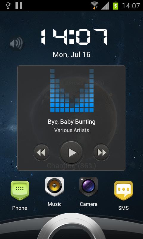 Android application Sense 3 full locker theme screenshort