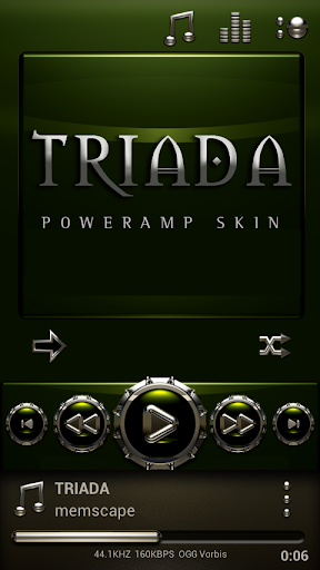 Poweramp skin Triada