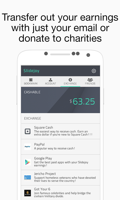 Slidejoy - Earn Cash! (Beta) - screenshot