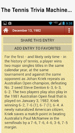 【免費運動App】This Day In Tennis History-APP點子