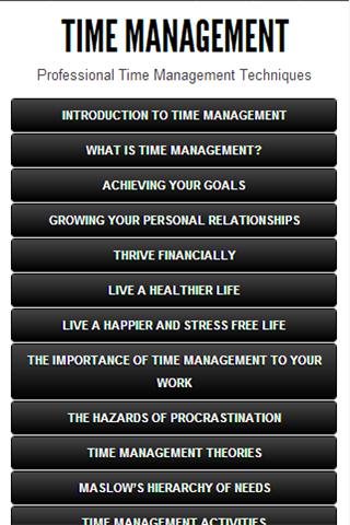 TIME MANAGEMENT