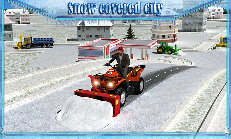 Snow Blower Truck Simulator 3D Screen 1